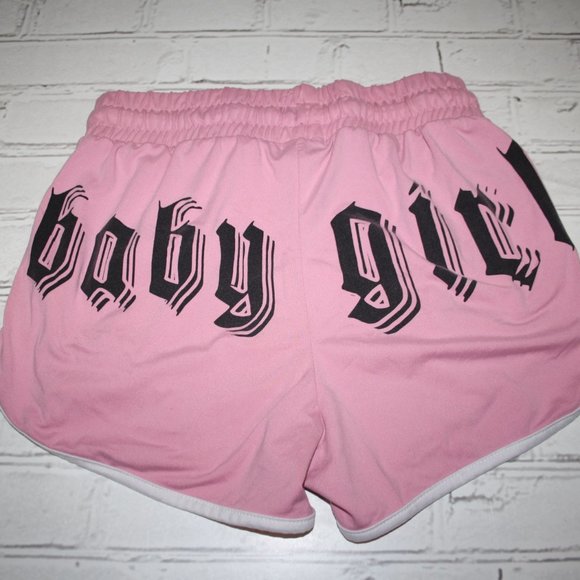 🦋 Pink Butterfly Gym Shorts – Rue21 Size Small Y2K Vibes | Stretch Waist | - Picture 1 of 5